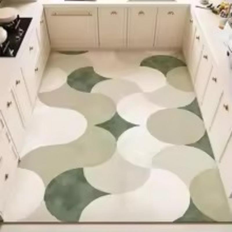 Kitchen Carpet Anti-slip Oil-proof Rug Floor Mat Wipeable Easy To Clean Waterproof Foot Mats Large Size Carpets