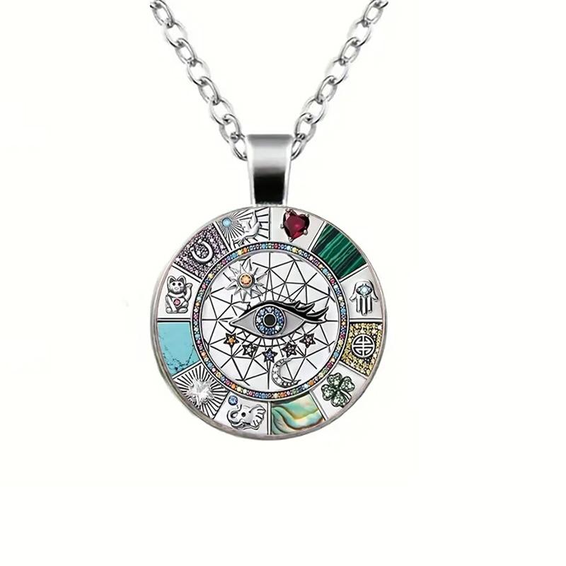 Египет Глаз Гора Стеклянная Подвеска Ожерелье для Женщин Мужчин Девочек Мальчиков Этнические Древнеегипетские Украшения