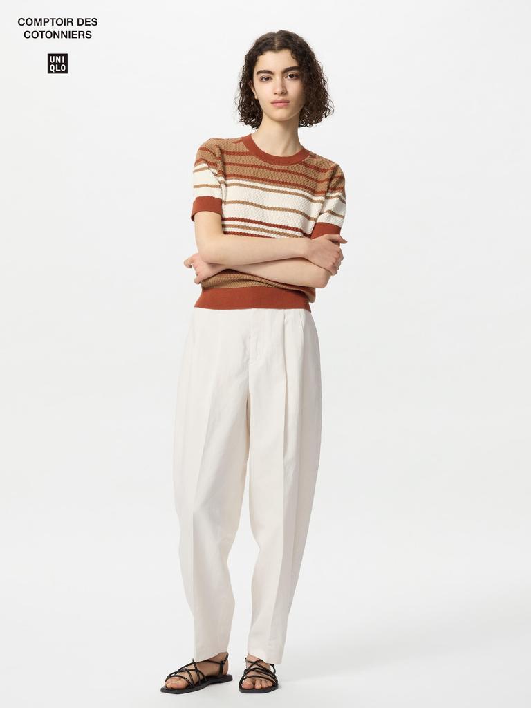 Uniqlo Брюки-бочки из льняной смеси