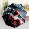 Superhero Power Rangers Umbrella Manual Open Close Umbrella Anti-UV Sun Rain Dual Use Umbrella