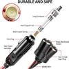 Energeaster 12V/24V Cigarette Lighter Splitter 1 to 2 Socket Plug Adapter
