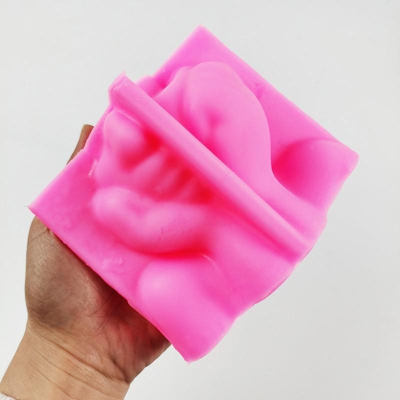 Силиконовая форма для цветочного горшка, бетонная цементная форма для горшка для растений, форма для цветочного горшка, форма для эпоксидной смолы, держатель для кистей для макияжа, форма-органайзер