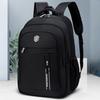 Men Backpack Large Capacity Waterproof Zipper Closure Good Load-bearing Adjustable Strap Oxford Cloth Wear-resistant Travel Laptop Bag Backpack