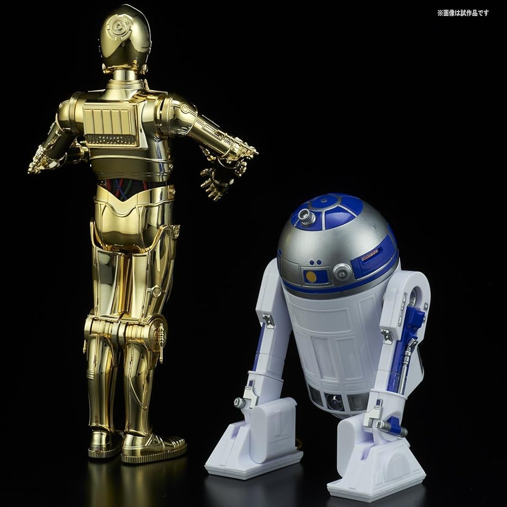 Bandai Spirits Star Wars 1/12 C-3PO and R2-D2 Color-Coded Plastic Model Kit