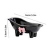 1pc Adorable Bow-tie Soap Box Creative Bathtub-shaped Soap Holder.