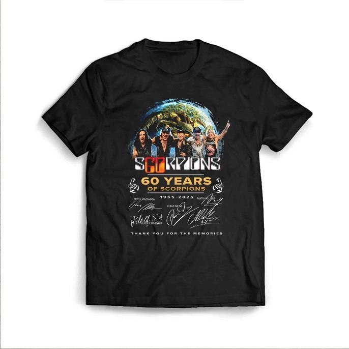 New SCORPIONS 60 YEARS TOUR Gift For Fans Unisex S-5XL Shirt SS432 Unisex T-Shirt