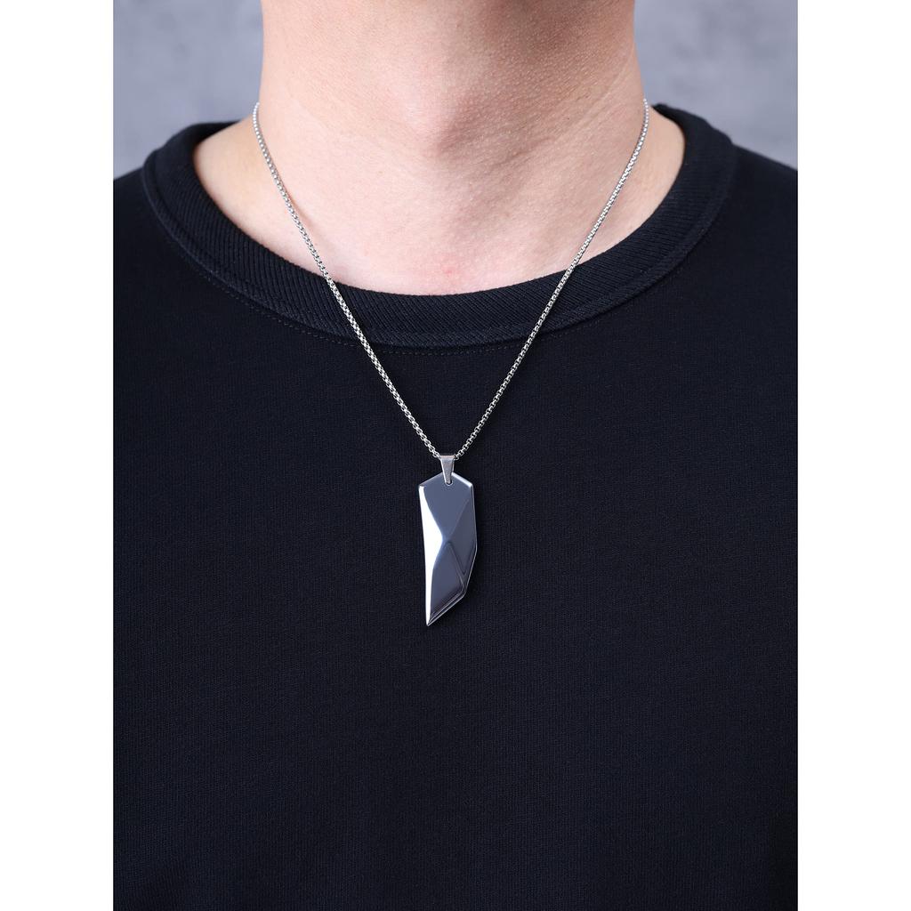Terahertz Ore Wolf Fang Stainless Chain Necklace [Coai]