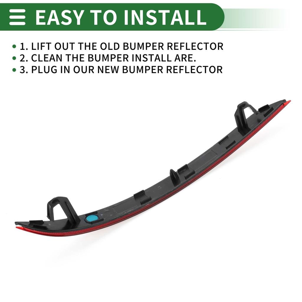 Motoforti Прочные красные пластиковые отражатели бампера Боковые габаритные огни для Volvo XC60 Номера 2018-2021 (Продукт 31656677/32293628)