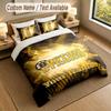 Bedding Set 1 Duvet Cover 2 Pillowcases Boston Bruins Print Soft Bed Linen Bedroom Decor