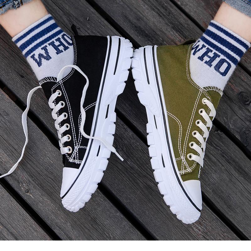 Трендовая парусиновая обувь с низким берцем. Мужская повседневная крутая модная обувь в уличном стиле. Кроссовки в стиле хип-хоп для подростков.