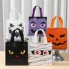 8pcs Halloween Non-woven Snack Bags Pumpkin Ghost Bat Mummy Monster Cat Pattern Tote Trick Or Treat Halloween Party Gift Bags