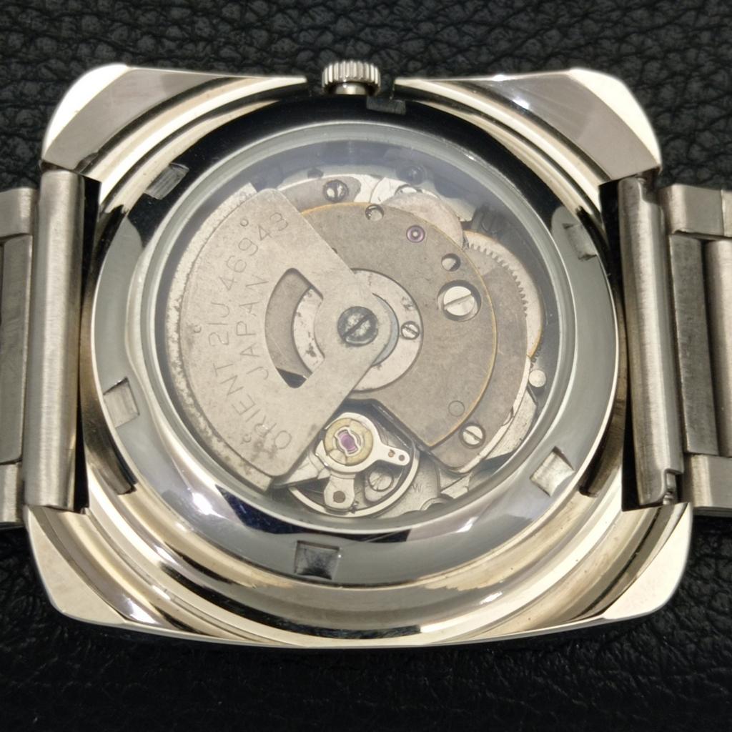 USED ORIENT AUTOMATIC 46943 JAPAN MENS VINTAGE WHITE COLOR DIAL WATCH A702205-5 R123-a702205