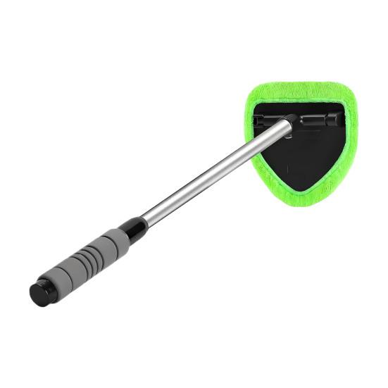 Car Glass Cleaning Brush Windshield Cleaner with 180-Degree Swivel Head Long Handle RV Car Window Cleaning Scrubber