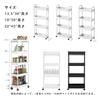 SVOHZAV Kitchen Wagon Gap Storage with Rollers 13cm 18cm 22cm Пластиковая полка для бутылок рядом с холодильником Полка для хранения в ванной комнате 3 яруса 4 яруса узкая