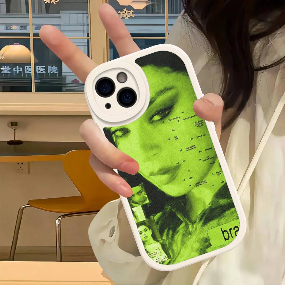 Чехол для телефона из кожи C-Charlis XCX B-BRAT Для IPhone 16 16e 15 14 13 12 11 Pro Max Plus Mini