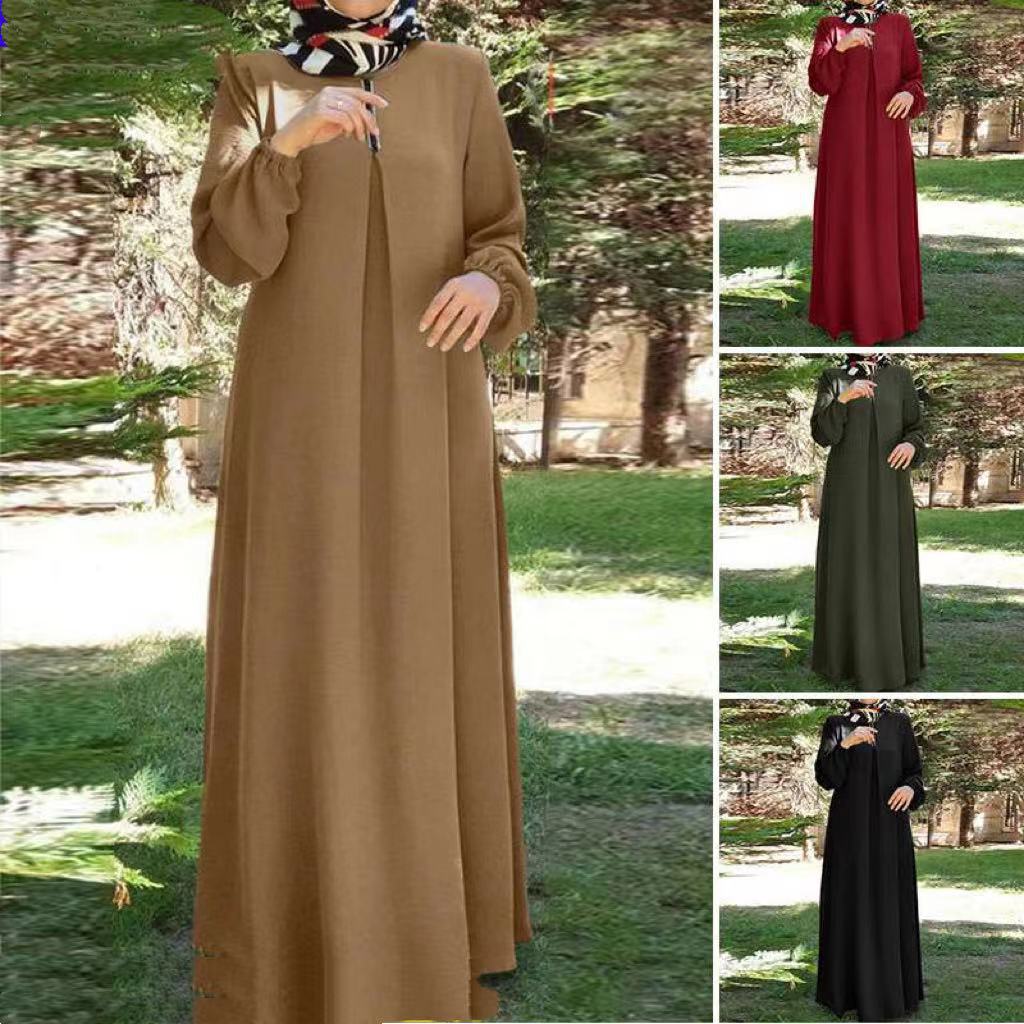 Womens Abaya Dubai Muslim Dress Kaftan Jilbab Dubai Party Islamic Formal Long Robe