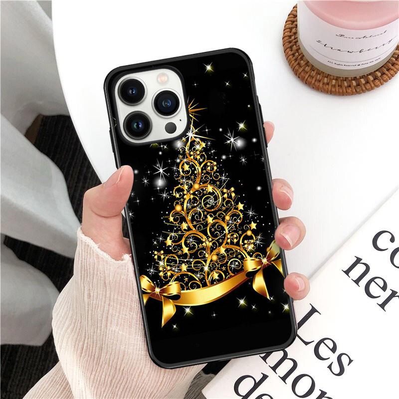 Чехол для телефона с рождественской елкой и Новым годом для Iphone 14 13 12 11 Pro Max Xs Xr X 8 7 Plus Se, чехлы для мобильных телефонов Funda Cell