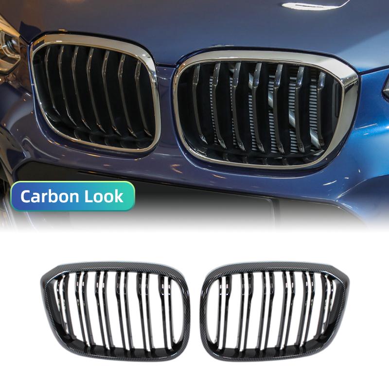 Глянцевая Черная Задняя Решетка Радиатора «Ноздри» для BMW G01 G08 X3 G02 X4 2018-2025 Передняя Решетка Гоночные Решетки