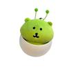 Green Alien Self-Deprecating Bear Plush Keychain Cute Soft Stuffed Toy Bag Pendant Home Decor Comforting Holiday Gift