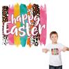 Colors Patches For Clothing Easter Day Heat Transfer Patches A-Level Washable T-Shirt Jeans Stickers Clothes Stickers