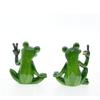 2Pcs Creative Resin Funny Frog Figurines Interior Home Decor Accessories Office Tabletop Personalized Ornaments Gift Present