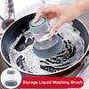 1PC Scrubber Detachable Dishwashing Tool Portable Sponge Dispenser Easy Use Cleaning Brushes Kitchen Cleaning Tool