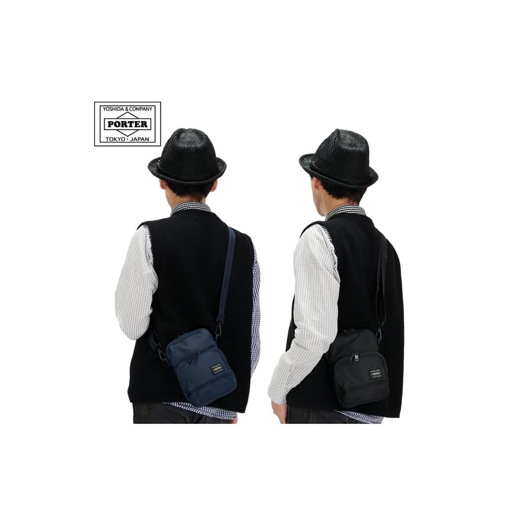 Сумка Porter Flash Vertical Mini Shoulder B6 для мужчин и женщин, Размер, (черный)