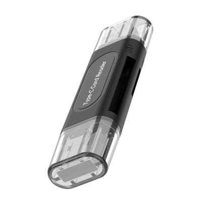 Картридер USB2.0 для карт SDTF Устройства Type C Емкость 128 ГБ Портативный Пластиковый Не требует установки драйверов