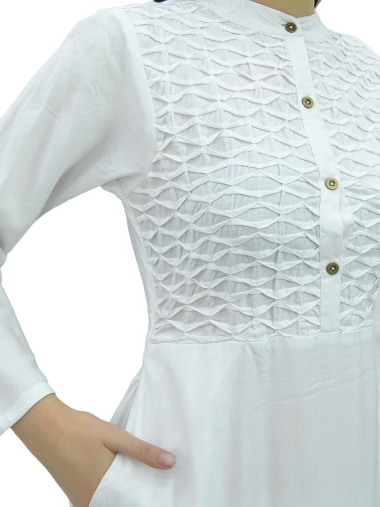 Bimba Женское платье-джильбаб с воротником-стойкой и карманами, длинный рукав