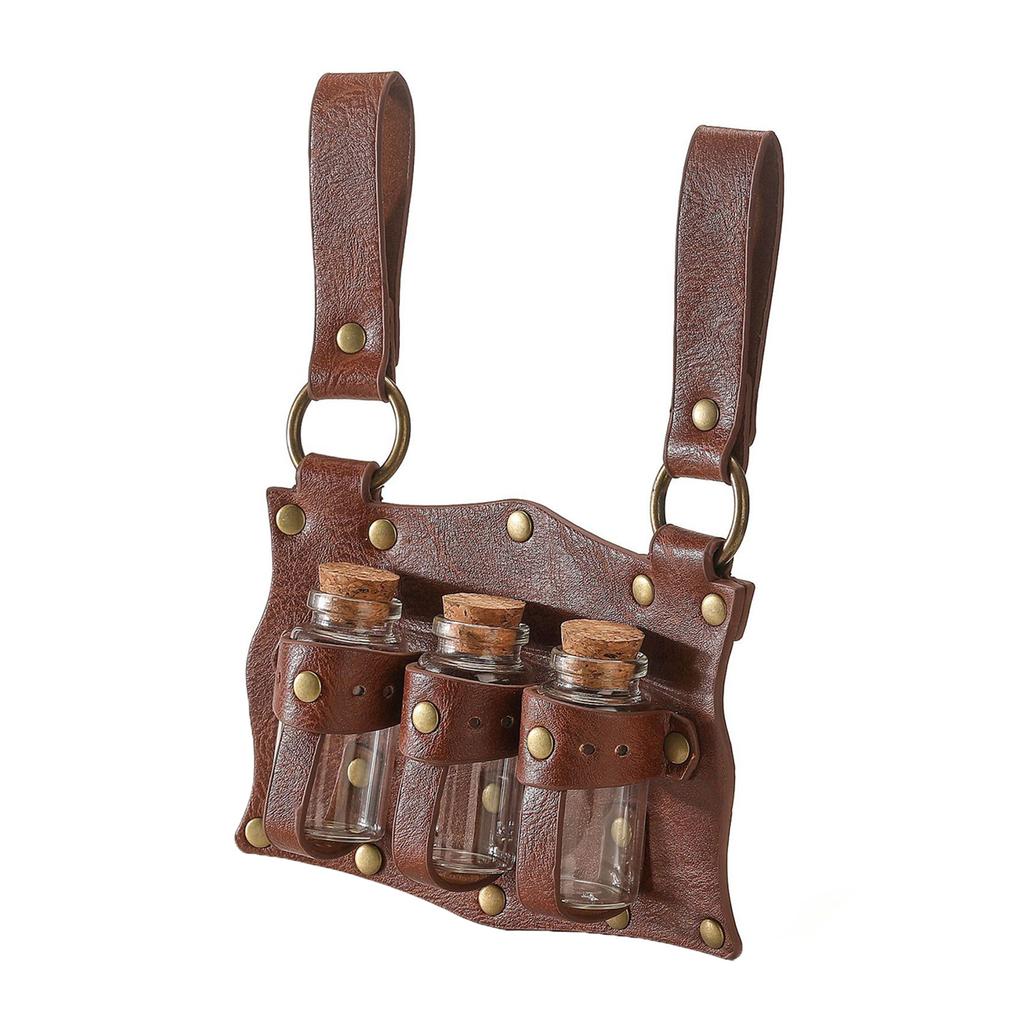 Реквизит для ведьм эпохи средневековья эпохи Возрождения, волшебные зелья ручной работы, поясные мешочки для костюмированного мероприятия