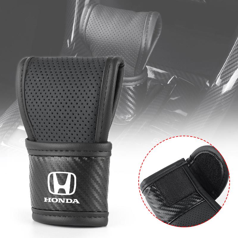 ARD1 High Quality Car Logo Shift Handle Covers Non-Slips Gearshift Cover For Honda Civic Accord Fit City Vezel CRV Odyssey Pilot Jazz