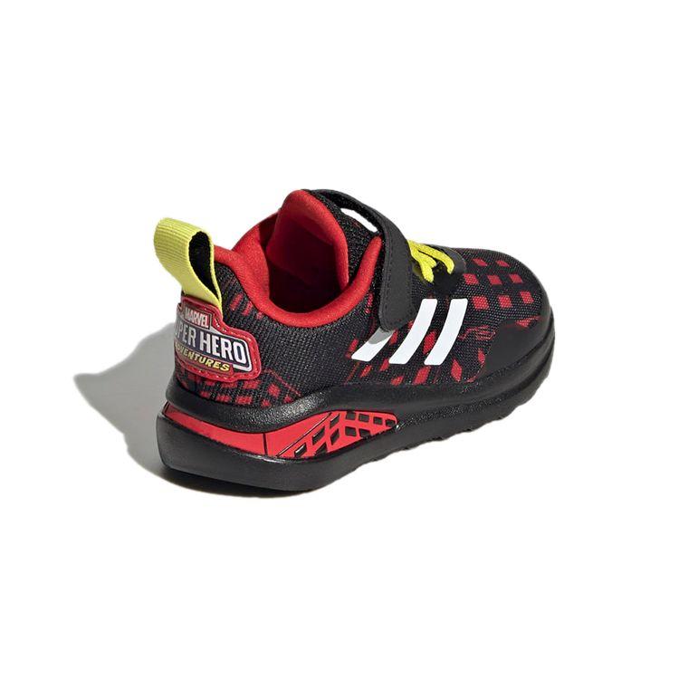 Adidas Marvel X  Adventures Fortarun Superhero Durable Low-Top Sports Casual Shoes Baby Sneakers Black Red H68114