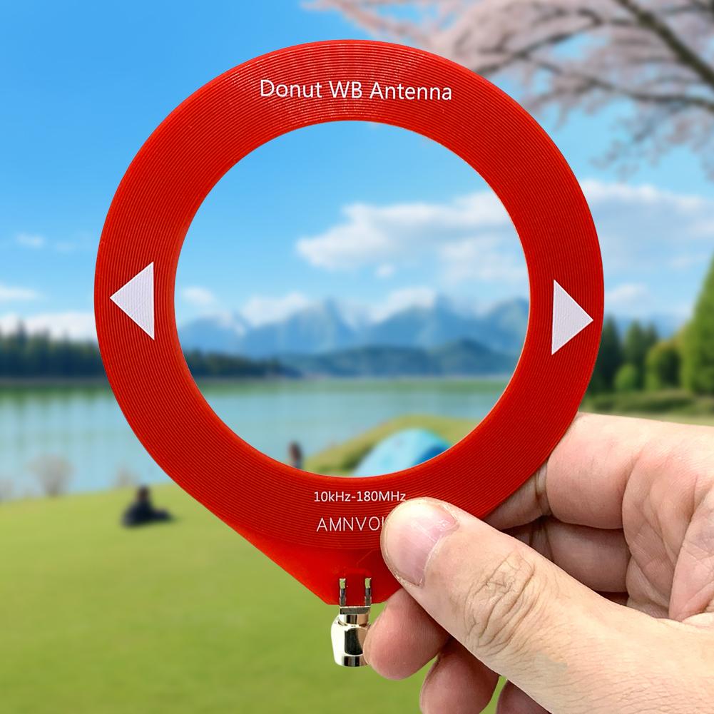 10 кГц-180 МГц Антенна средних волн коротких волн с преобразователем низкого импеданса Модуль мини-кольцевой антенны для радиолюбителей