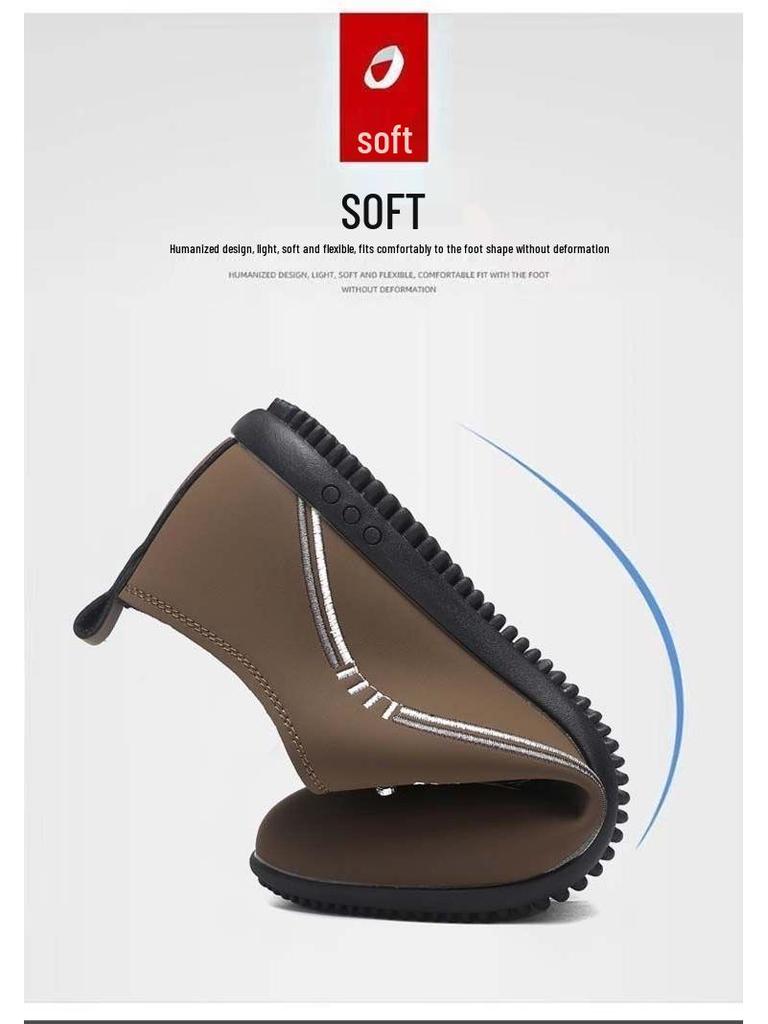 Men's Soft Sole Leather Loafers - 2025 Casual Business Slip-ons for Autumn & Spring