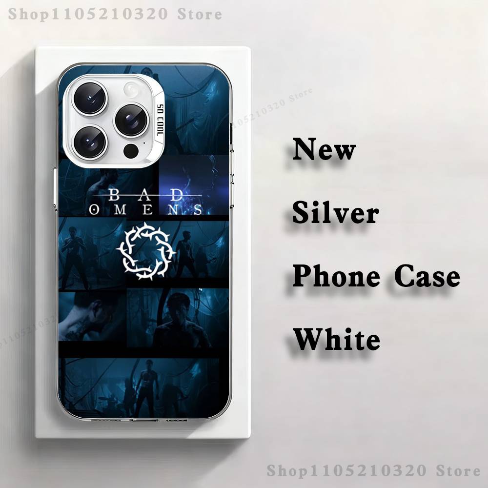 Группа B-Bad O-Omens Крутой чехол для телефона для iPhone 17,16,15,14,13,12,11,Pro,Max,Plus,Mini,XS,SE Противоударный Белый Матовый Жесткий Бампер