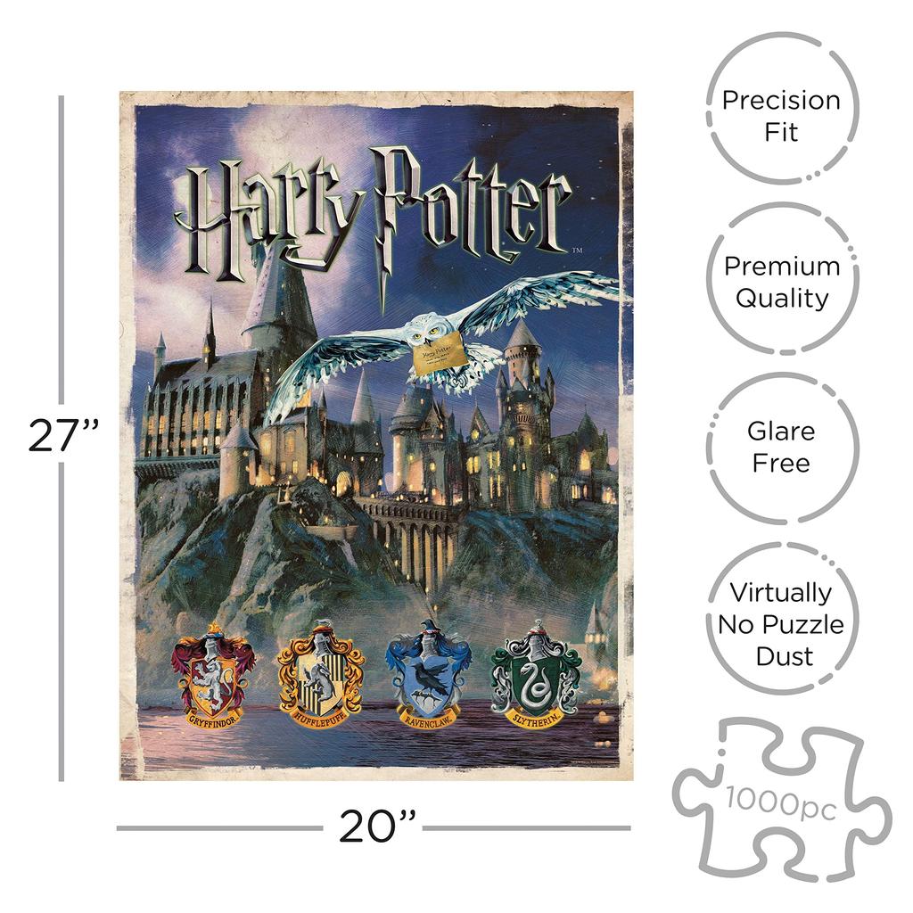 Harry Potter Hogwarts 1000 Piece Jigsaw Puzzle Potter Hogwarts Puzzle Black Signs-unique (Harry Nm) [item]