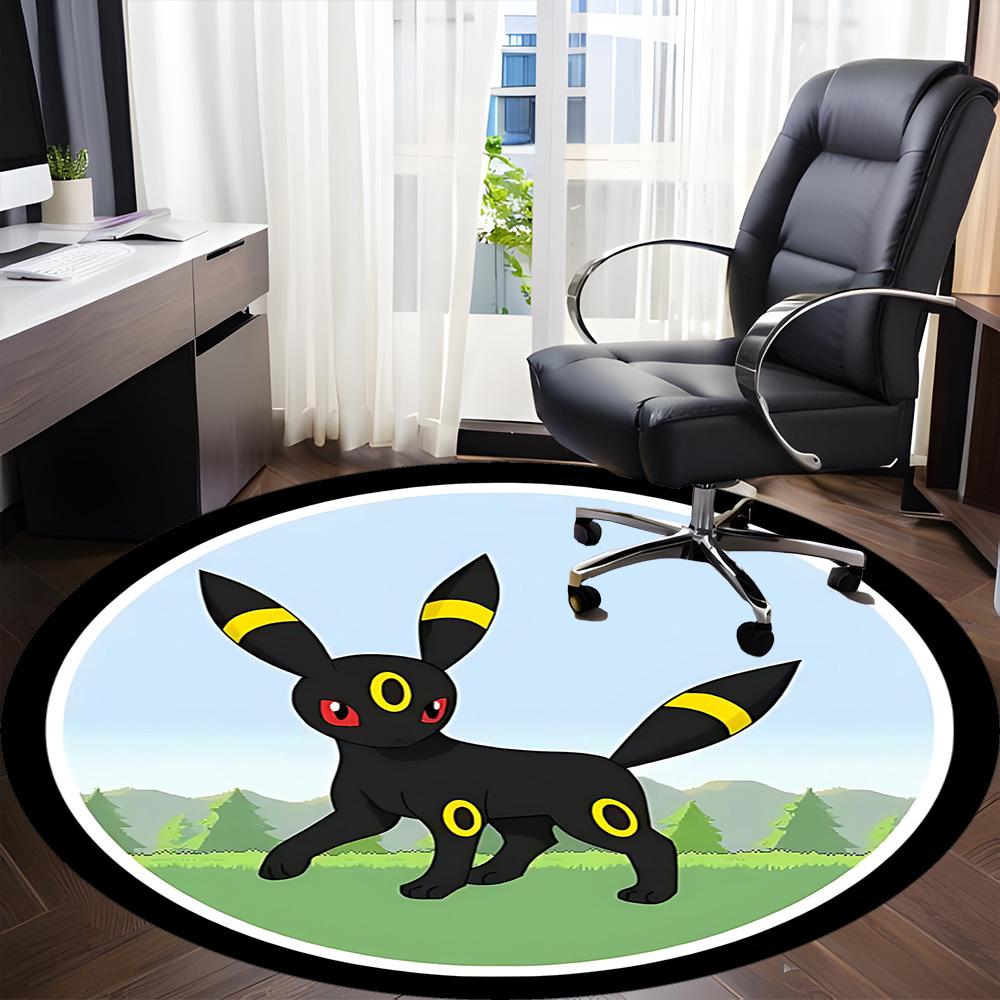 1pc Eevee, Pokémon Chair Carpet for Office, Indoor Non-Slip Polyester Fiber Carpet, Machine Washable, Durable Construction yy251205100