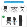 PATIKIL 47" Camp Chair Replacement Bag Set of 2 Nylon Collapsible Carry Bags with Shoulder Strap for Outdoor Camping Black