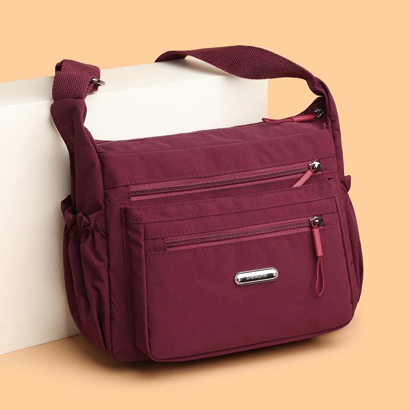 Многосекционная сумка через плечо для женщин, легкая сумка через плечо, сумка для матери