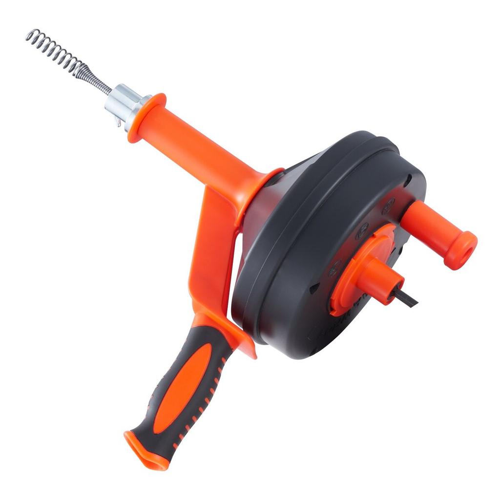 Drain Auger 25Ft, Plumbing Snake with Drill Attachment, Plumbers Snake Drain Clog Remover for Kitchen Bathroom Shower Sink with Protective Hose and