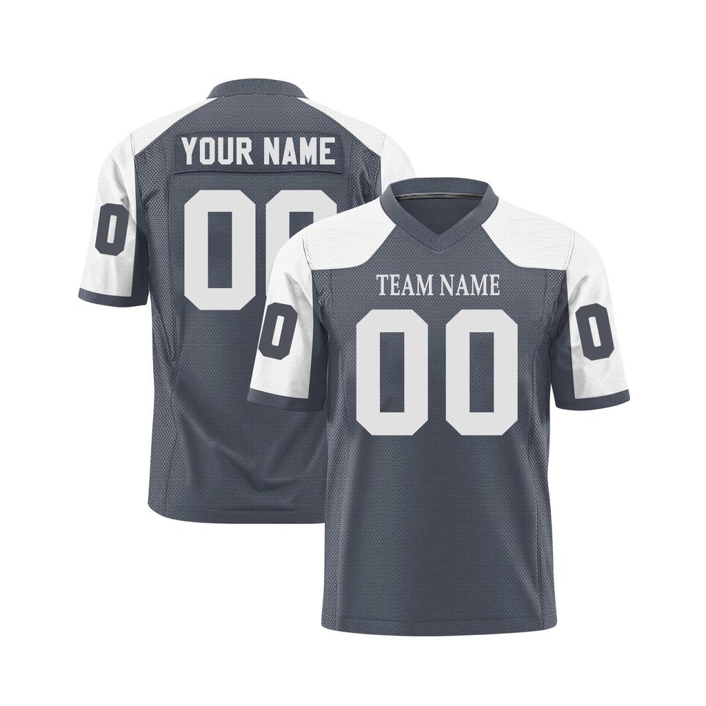Custom Football Jerseys Personalized Printed Team Name & Number Sports Uniform For Men Women Youth