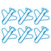 100Pcs Cute Paper Clips Plane Shape Design Covered Wire Bright Color Fancy Paperclips for Scrapbook