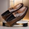 Spring and Autumn Men's Shoes Dress Casual Shoes Men's British Foot Set Large Size Leather Shoes Men's