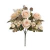 Silk Petals Rose Artificial Flowers Multicolor Decorative Flower Faux Daisy Flower  Party Supplies