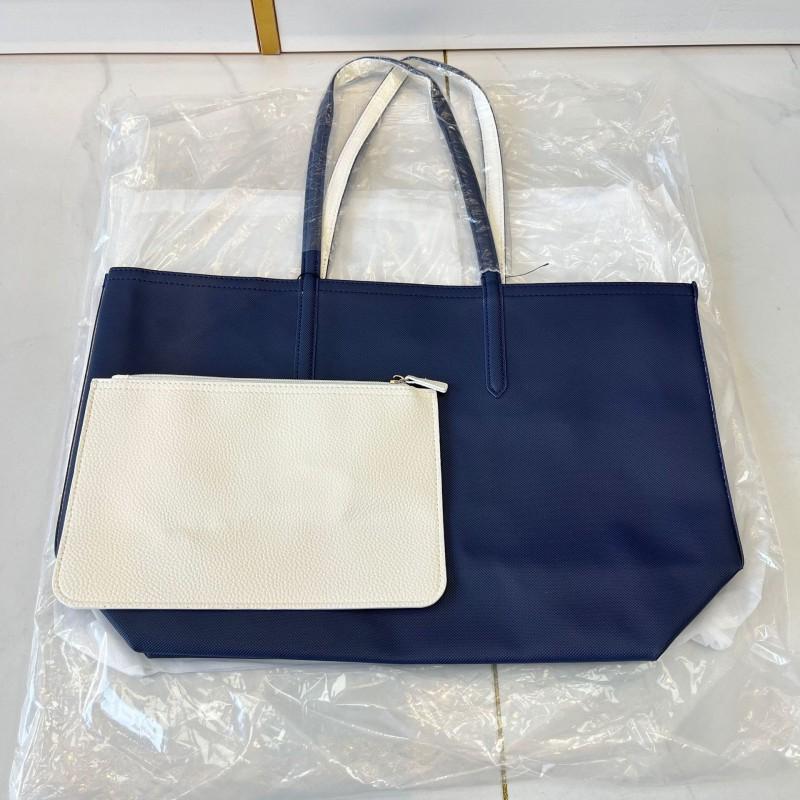 Large Capacity Dual-Side Reversible Shoulder Tote Bag Women Spacious Crossbody Shopper With Zippered Pockets Phone
