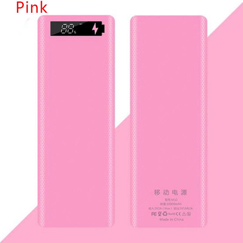 Practical Power Bank Shell Charger Box Dual Usb Diy Lcd Display 10X18650 Battery Case