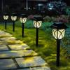 Солнечные садовые фонари LED 2 шт. Уличные ландшафтные светильники для дорожек Водонепроницаемые солнечные садовые светильники для двора, сада, дорожки, патио, подъездной дорожки