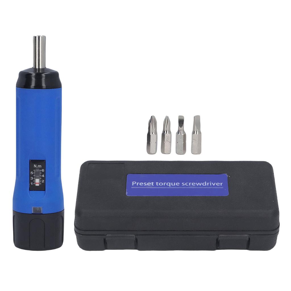 1.06.0Nm Preset Torsion Screwdriver Kit Adjustable Manual CW CCW Portable Torsion Screw Driver for