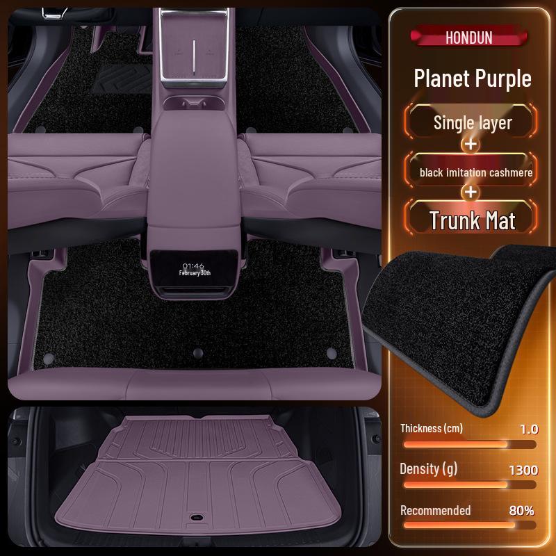 Коврики в салон XPeng P7 2025 TPE: Полный комплект ковровых покрытий для салона автомобиля