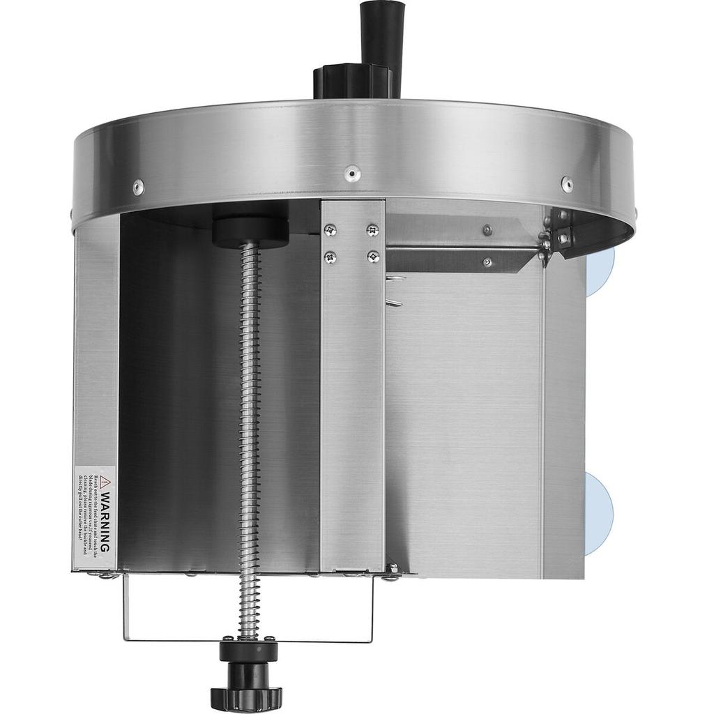 Manual Vegetable Fruit Slicer, 0-0.5"/0-12mm Thickness Adjustable Commercial Slicer Machine, Stainless Steel Food Cutter Slicing Machine with 2 Spare